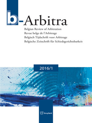 cover image of b-Arbitra 2016/1